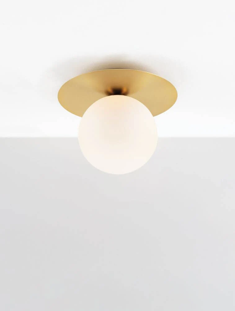 Indigo Deckenleuchte Gold, Weiß