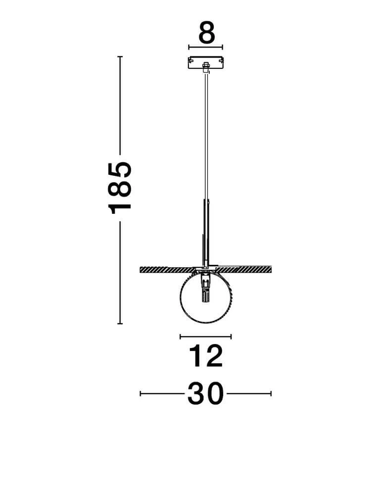 Idor Pendelleuchte Ø 30cm G9 Marmor