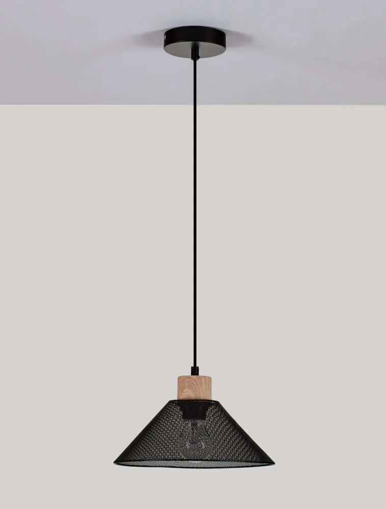 Ian Pendelleuchte E27 Schwarz