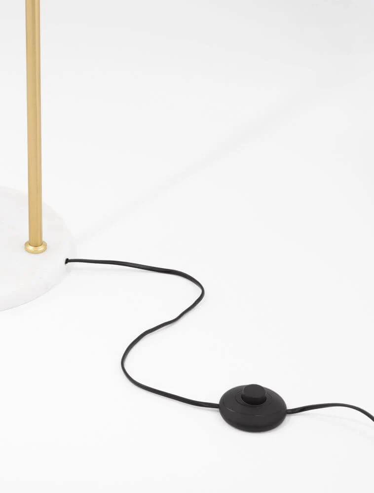 Sway Stehlampe Gold, Weiß