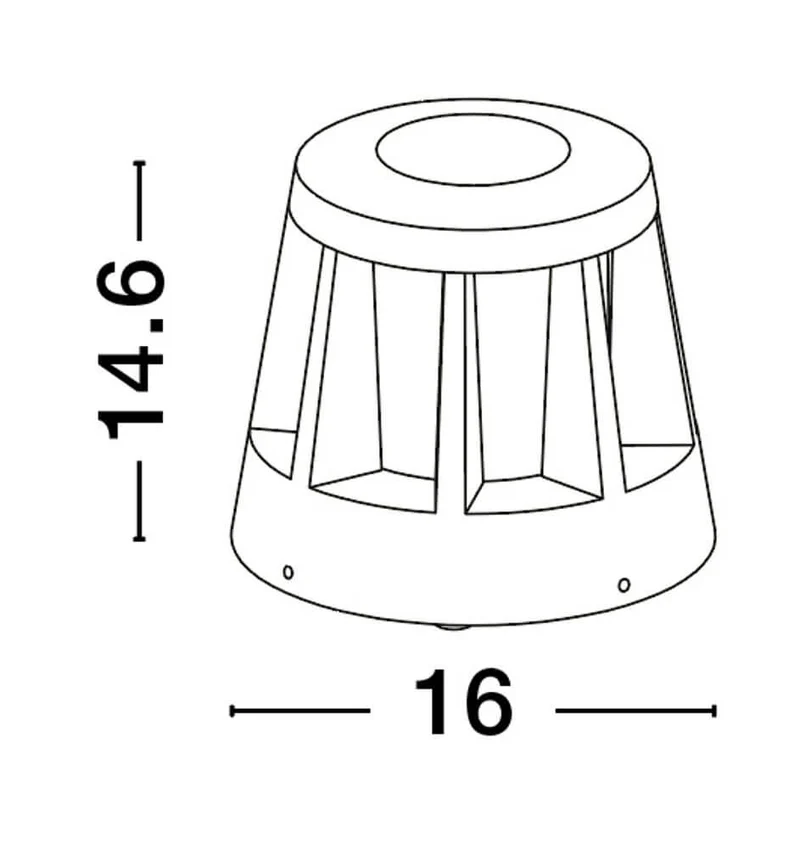 Stark LED Außensockelleuchte 3000K Anthrazit IP65