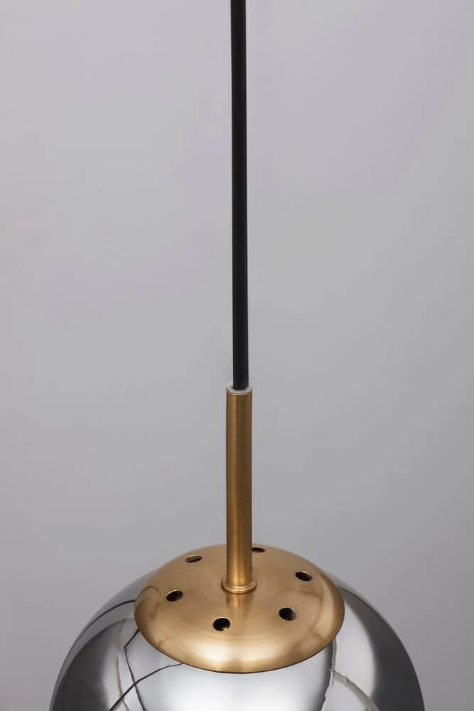 Spada Pendelleuchte Ø 15cm Gold, Schwarz, Rauch