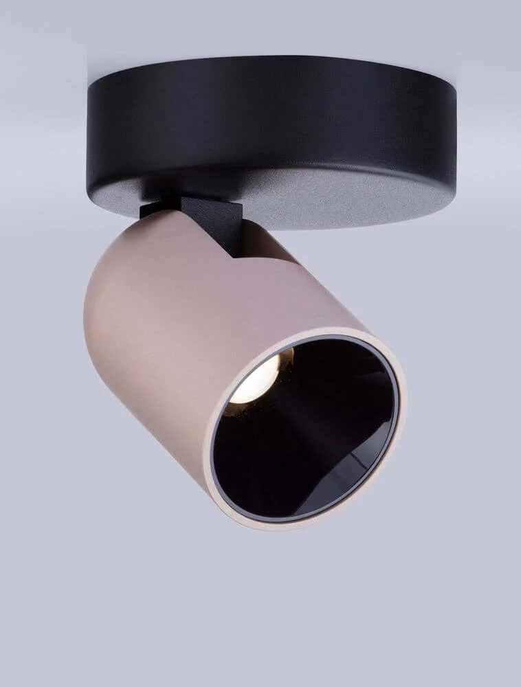Sirmos LED Deckenleuchte 3000K Schwarz, Braun