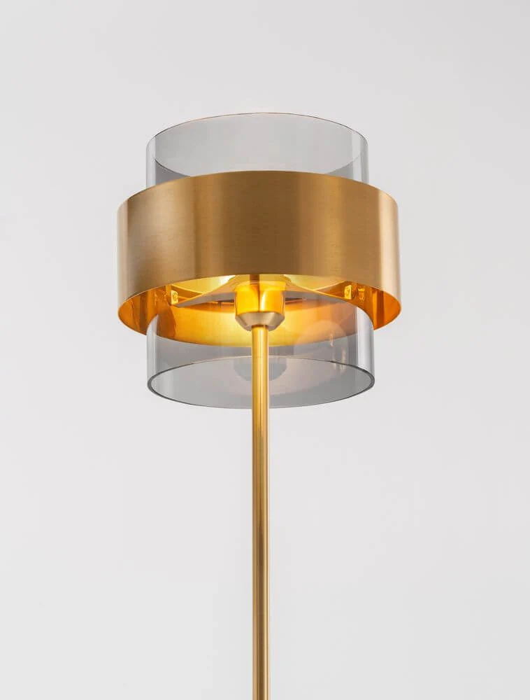 Sianna Stehlampe Gold, Rauch, Schwarz