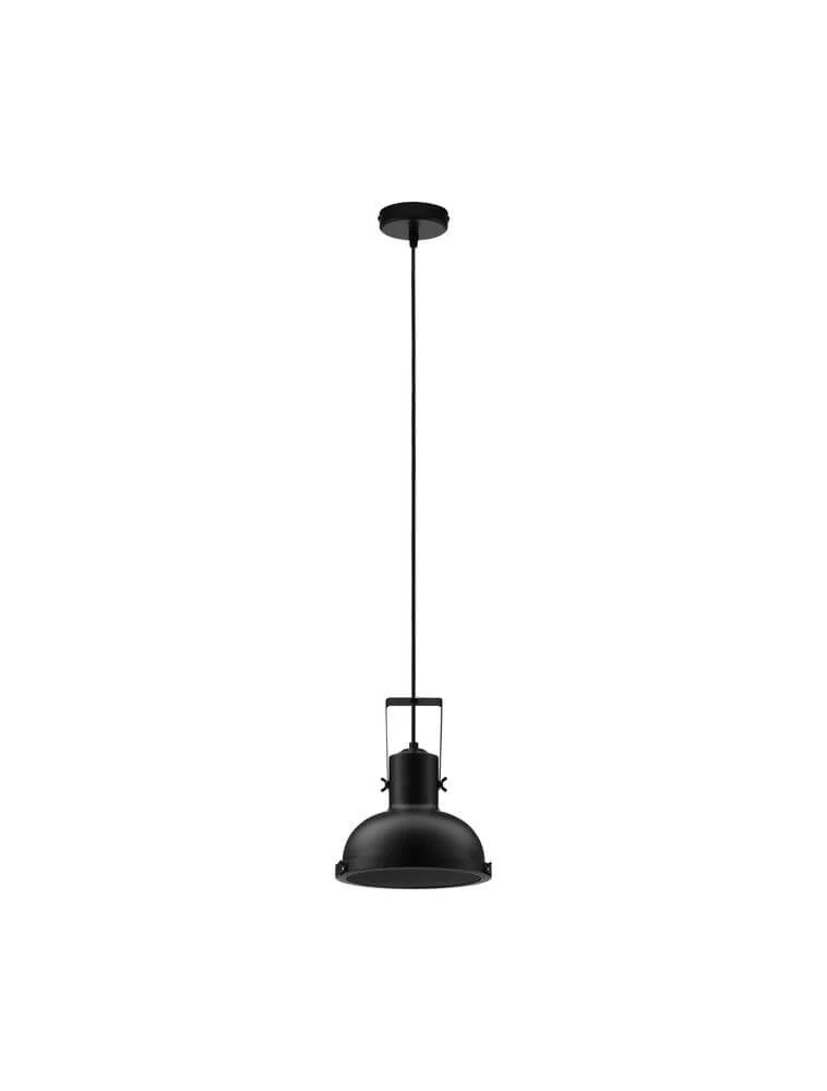 Ruvi Pendelleuchte E27 Ø 22cm Schwarz