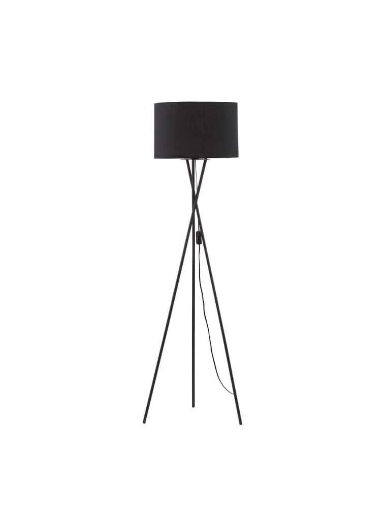 Retro Stehlampe Schwarz