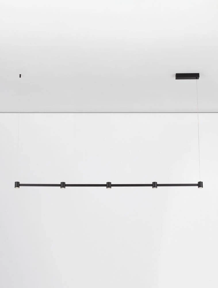 Puize LED Pendelleuchte 5-flammig 3000K Schwarz