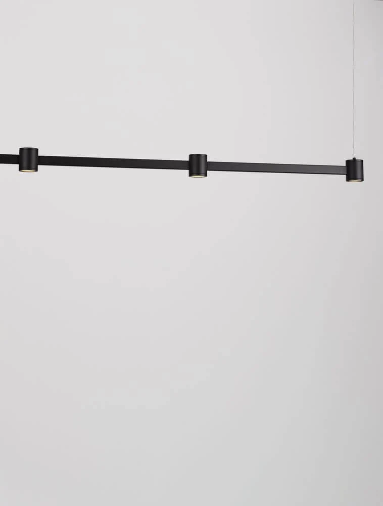 Puize LED Pendelleuchte 5-flammig 3000K Schwarz