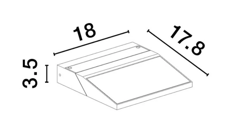Prim LED Außenwandleuchte 3000K Anthrazit IP65