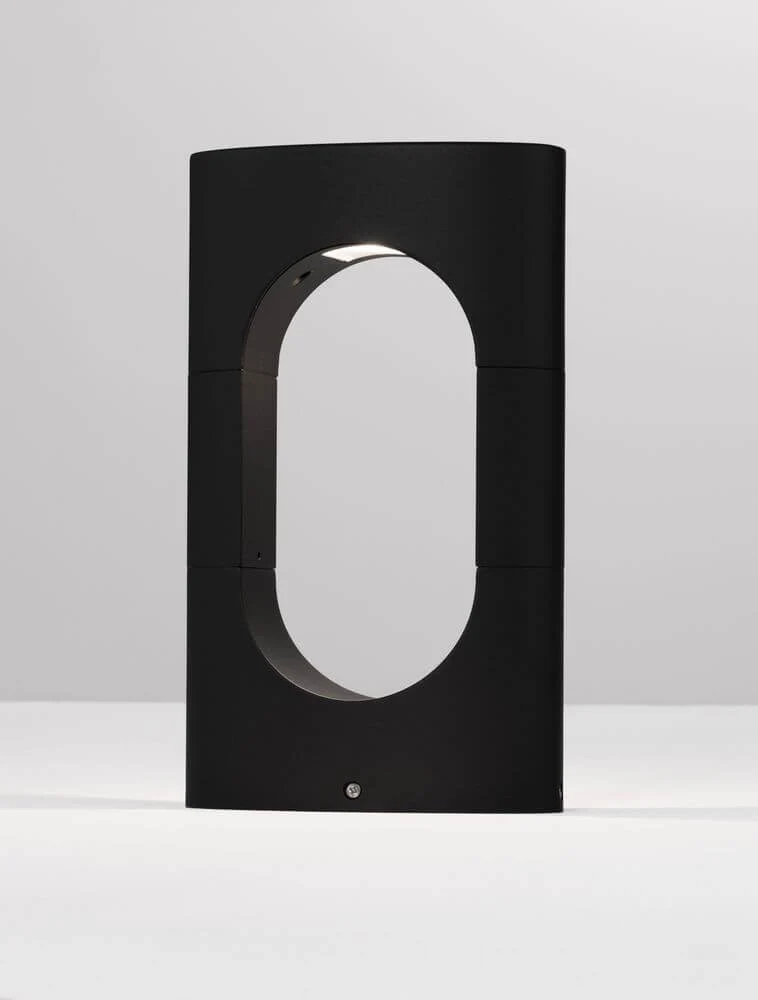 Portal LED Außensockelleuchte 3000K Schwarz IP54