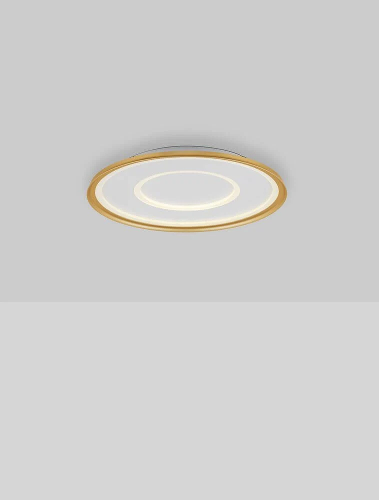 Figin LED Deckenleuchte 2-flammig 2700 5000K Weiß, Gold