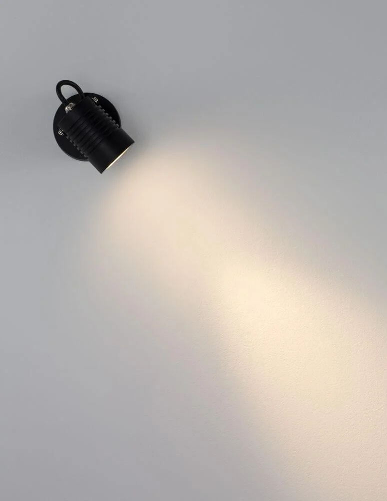 Fend LED Außenwandleuchte Base Hoch 3000K Schwarz IP65