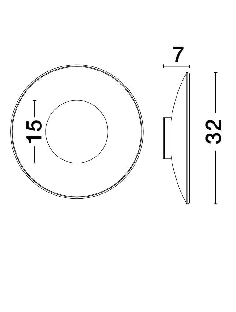 Esti LED Wandleuchte Ø 32cm 3000K