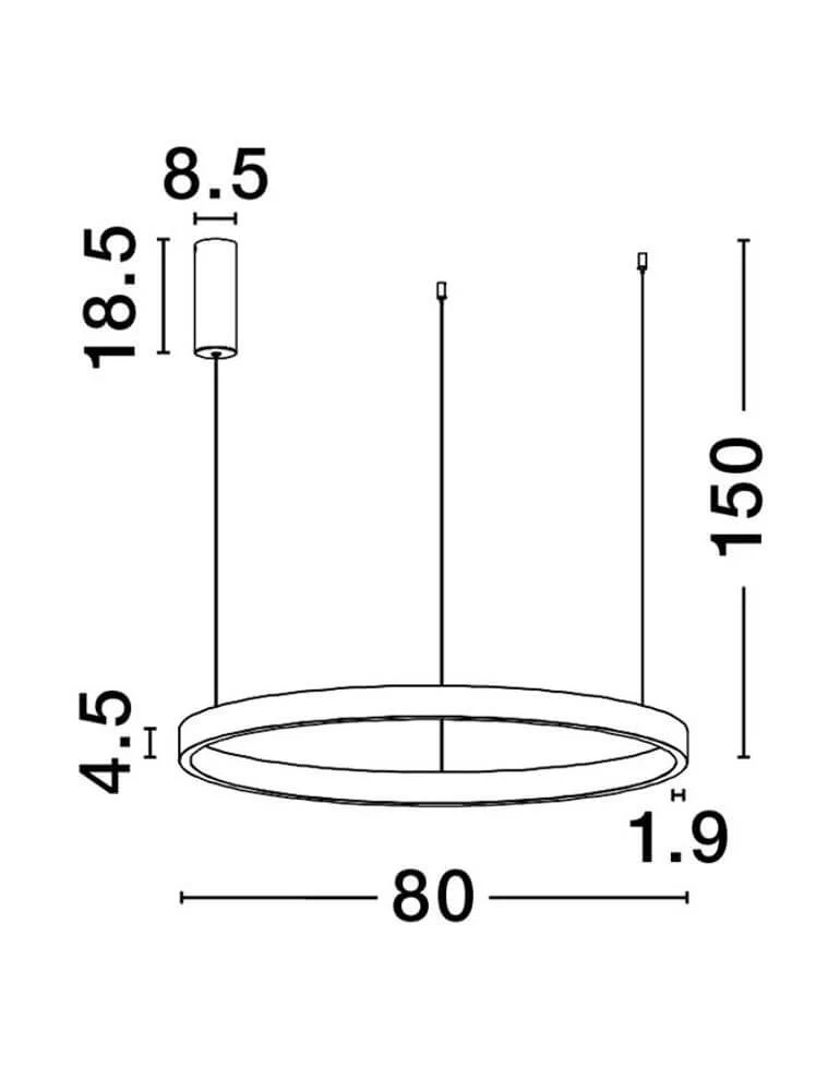 Elowen LED Pendelleuchte 3000K Up & Down Braun