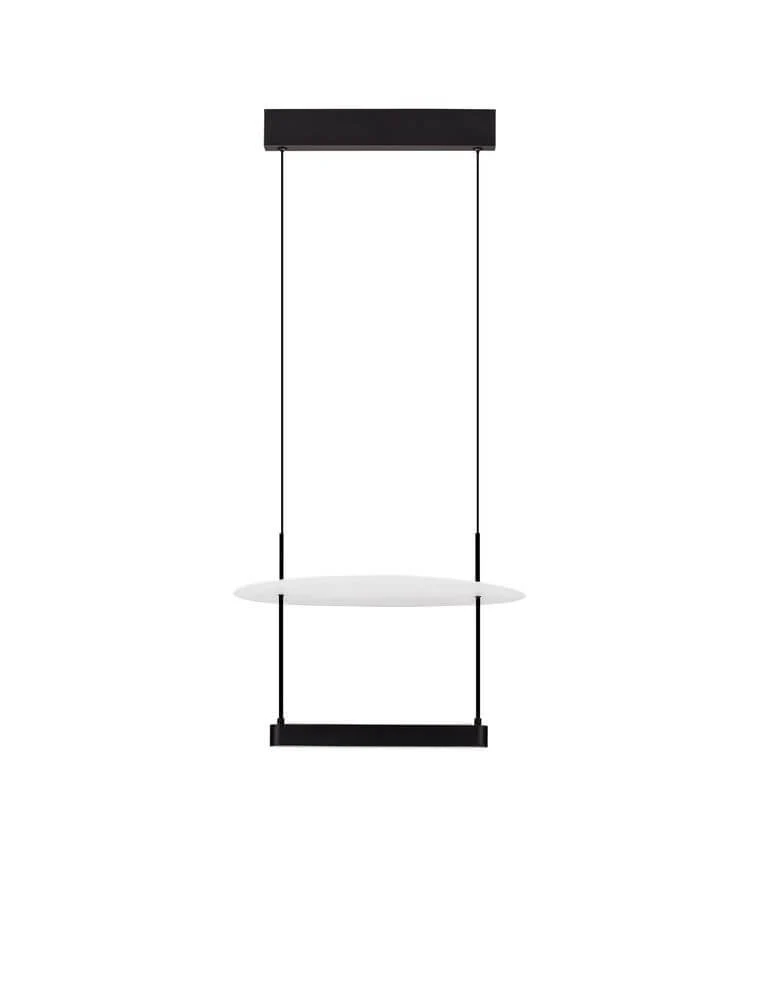 Diona LED Pendelleuchte Ø 40cm Schwarz, Weiß
