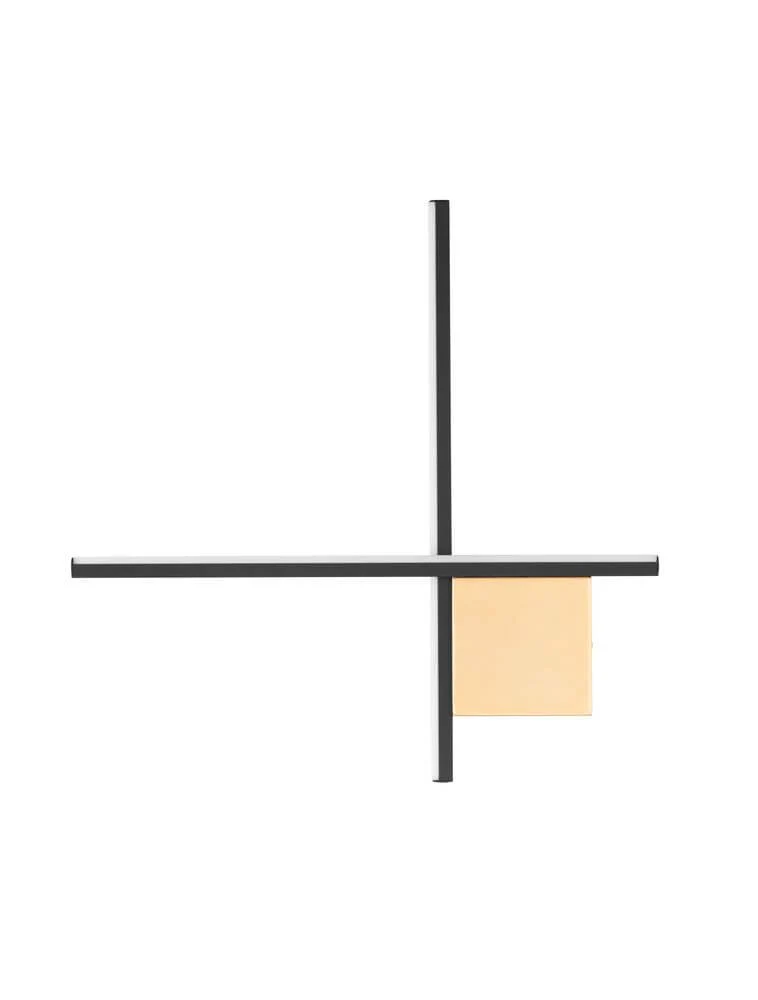 Cross LED Wandleuchte 50cm 2-flammig 2700K