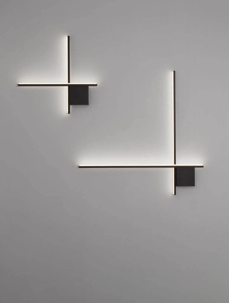 Cross LED Wandleuchte 50cm 2-flammig 2700K