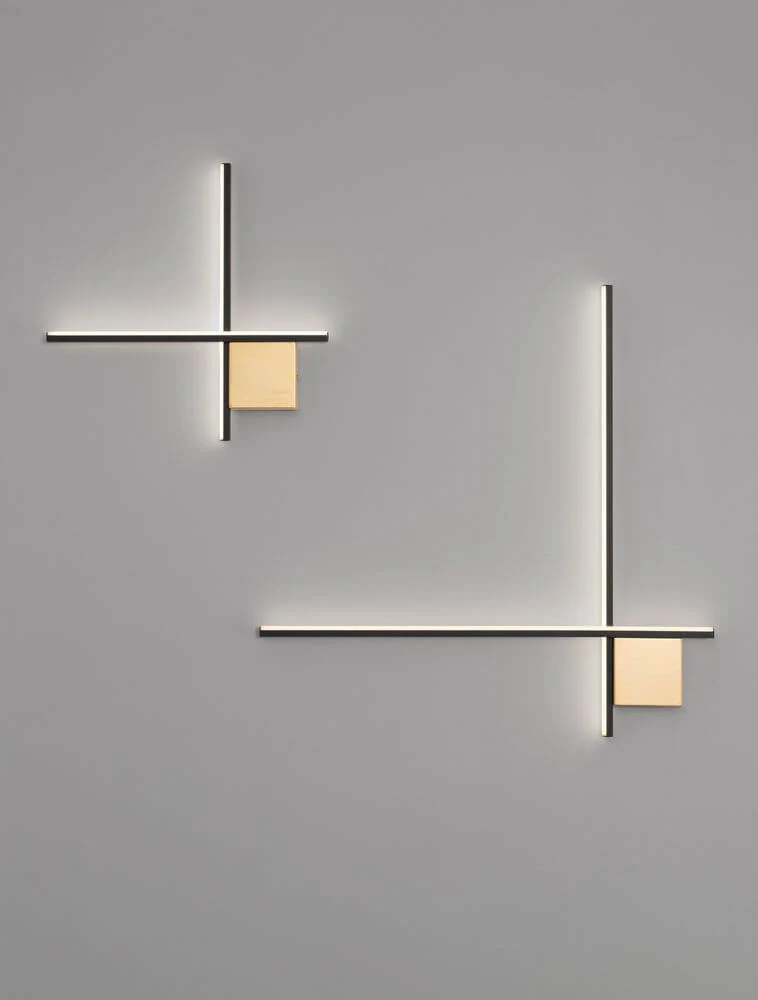 Cross LED Wandleuchte 50cm 2-flammig 2700K