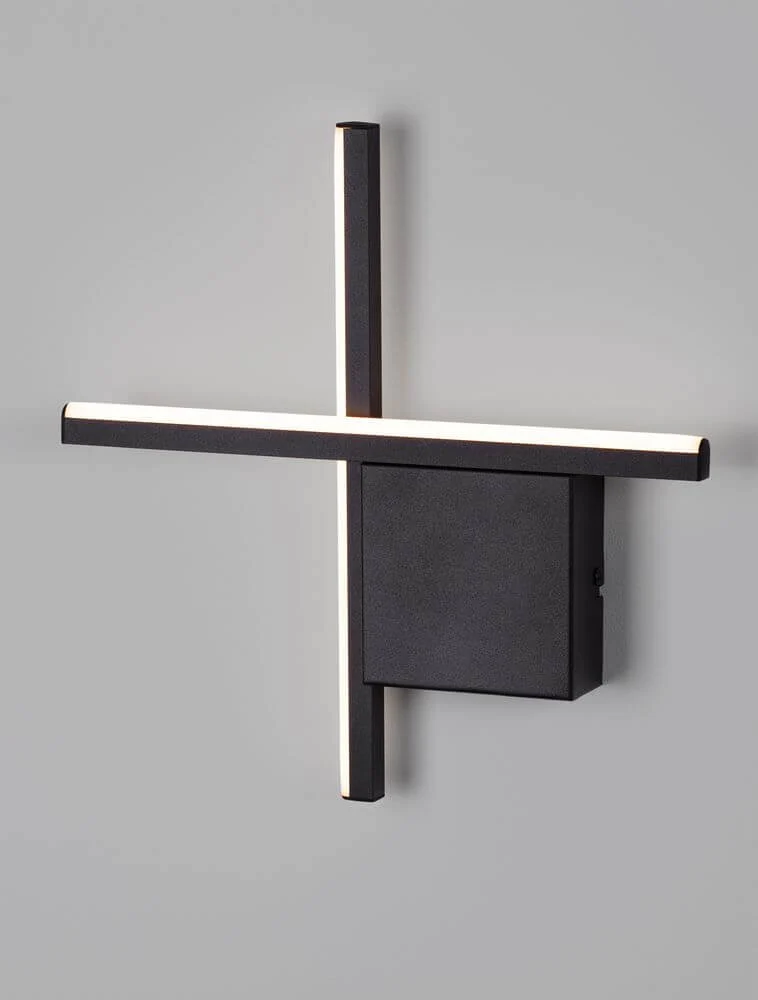 Cross LED Wandleuchte 30cm 2-flammig 2700K