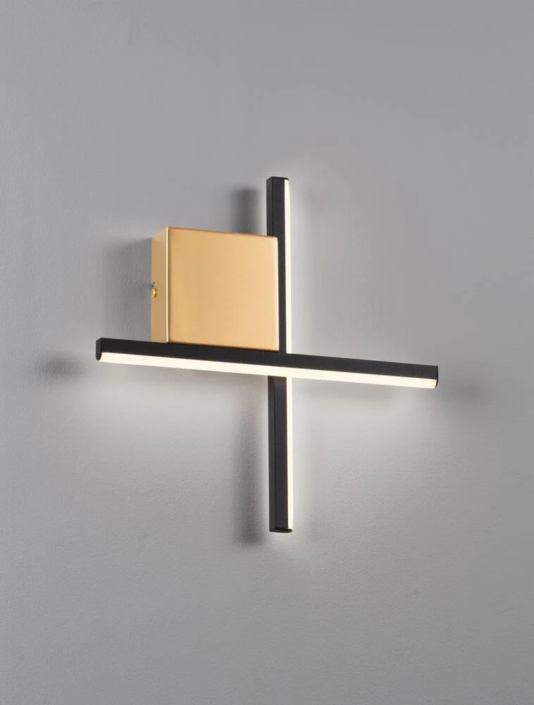 Cross LED Wandleuchte 30cm 2-flammig 2700K