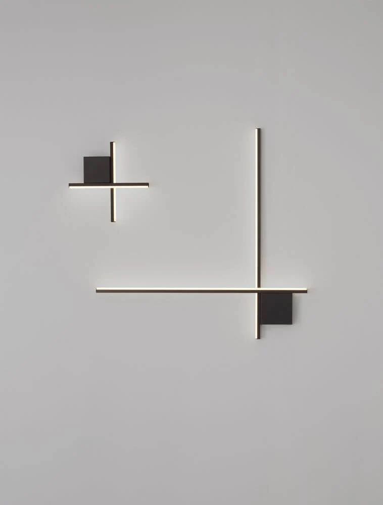 Cross LED Wandleuchte 30cm 2-flammig 2700K