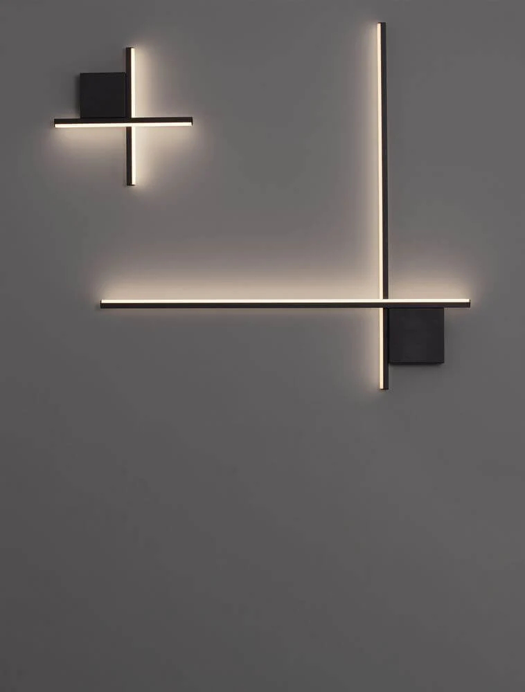 Cross LED Wandleuchte 30cm 2-flammig 2700K