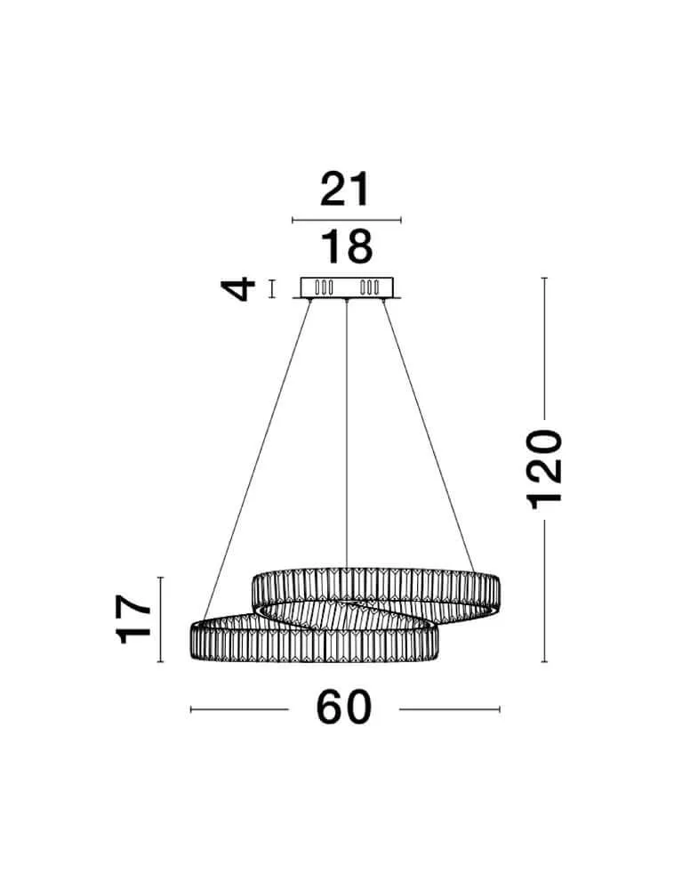 Conceto LED Pendelleuchte Ø 60cm 3500K