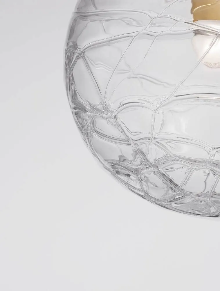 Coen Pendelleuchte Gold, Transparent