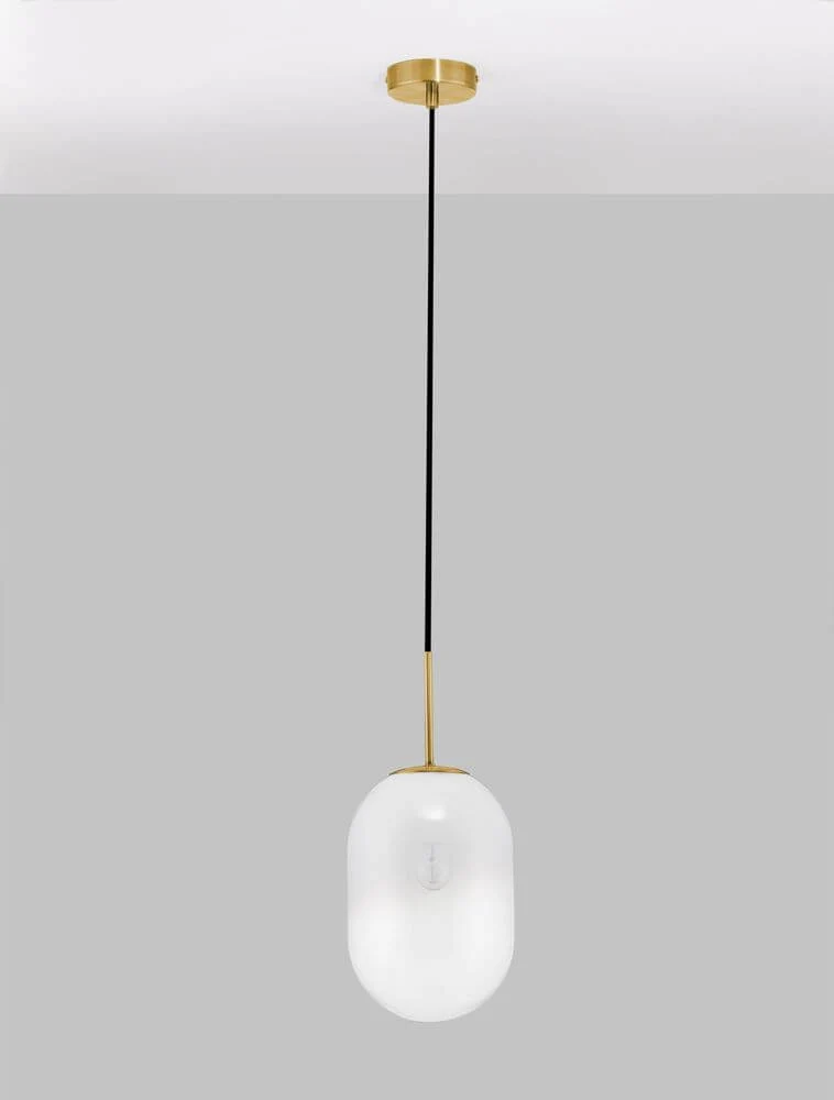 Chrysi Pendelleuchte Gold, Weiß