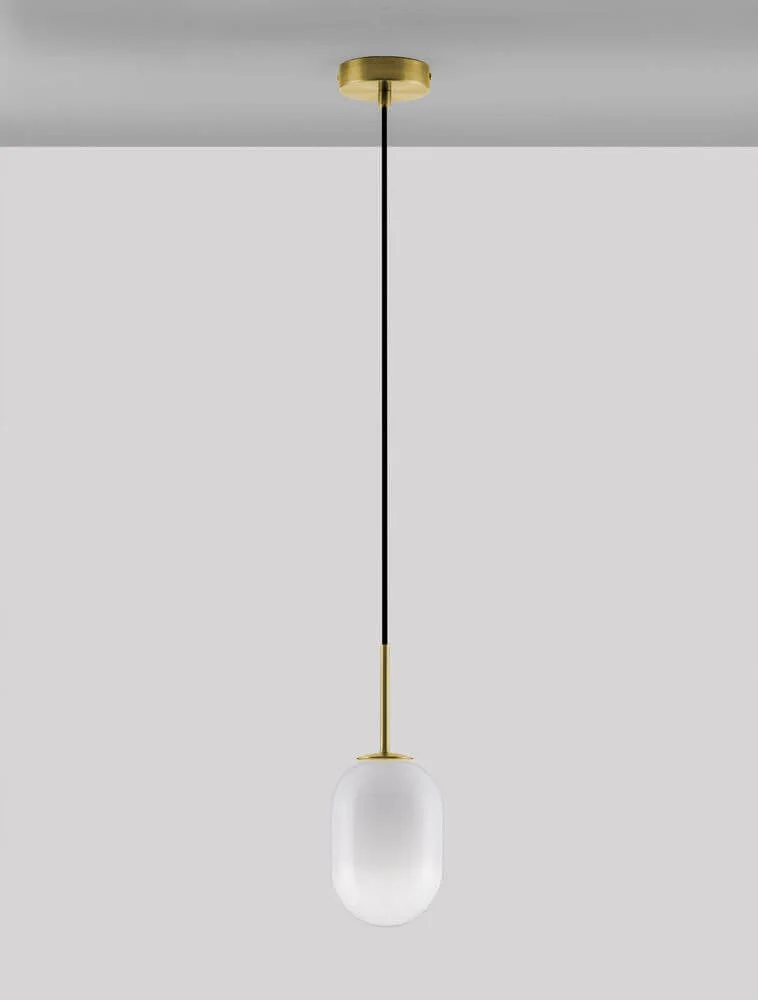 Chrysi Pendelleuchte Gold, Weiß