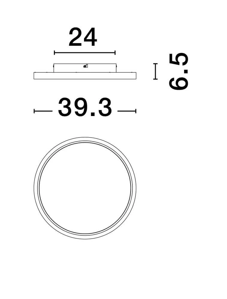 Chet LED Deckenleuchte 2-flammig 2700 5000K Weiß