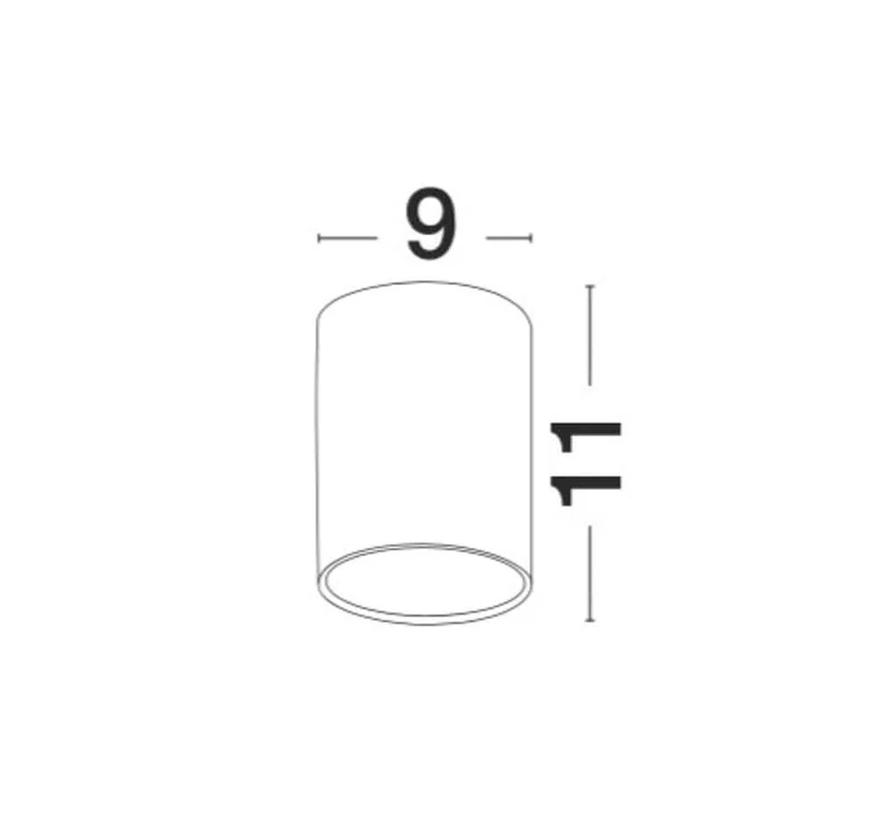 Ceci LED Außendeckenleuchte Ø 9cm 3000K IP65