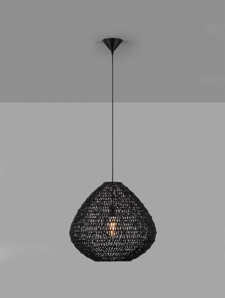 Capa Pendelleuchte E27 Schwarz