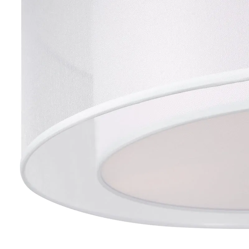 Plafonnier Tissu Blanc