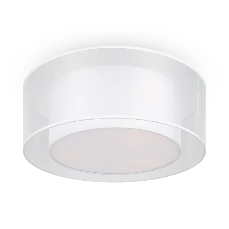 Plafonnier Tissu Blanc