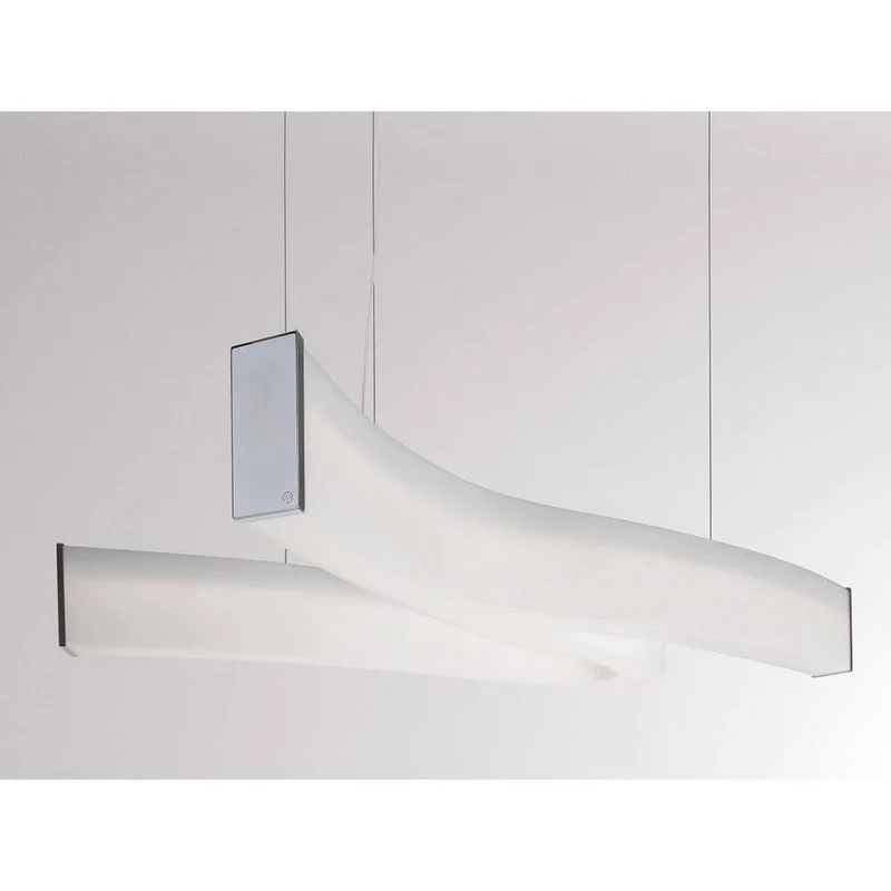 Lash LED Pendelleuchte organisch Weiß