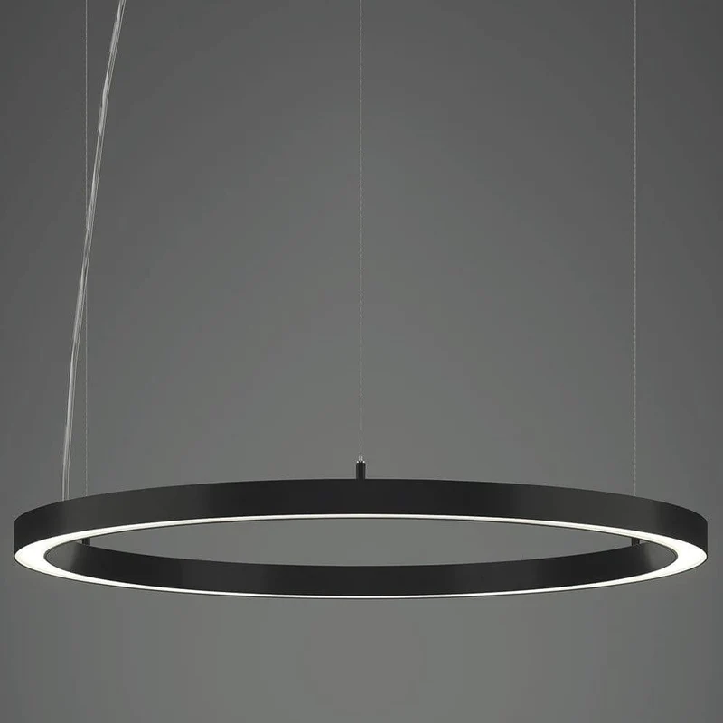 Rinq LED-Hängelampe Ring Ø 600cm Schwarz direkt & indirekt