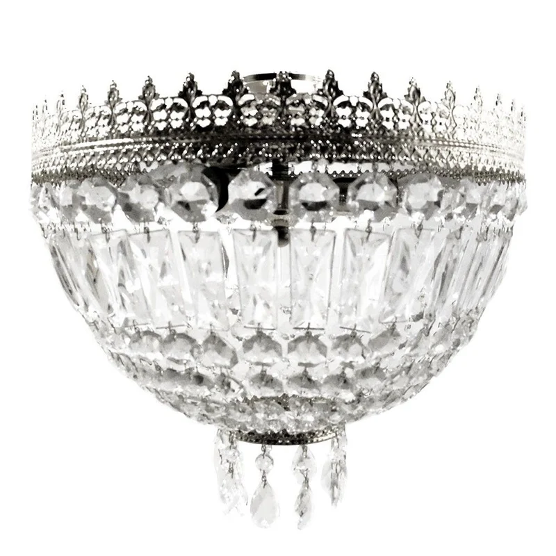 Cupola Nickel Deckenleuchte 3-flammig Nickel glänzend Ø 40cm