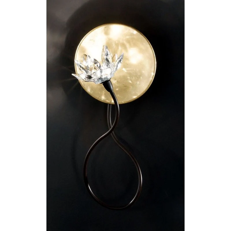 Fiorella Gold Wandleuchte Arm Rost-antik 30cm