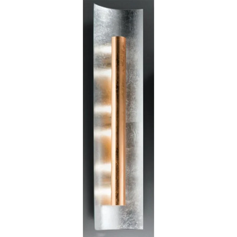 Aura Silber Wand- & Deckenleuchte 4-flammig Silber Kupfer 100cm