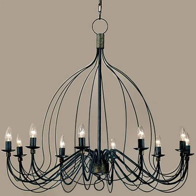 Filo Krone 10-flammig Blau-Schwarz Ø 100cm