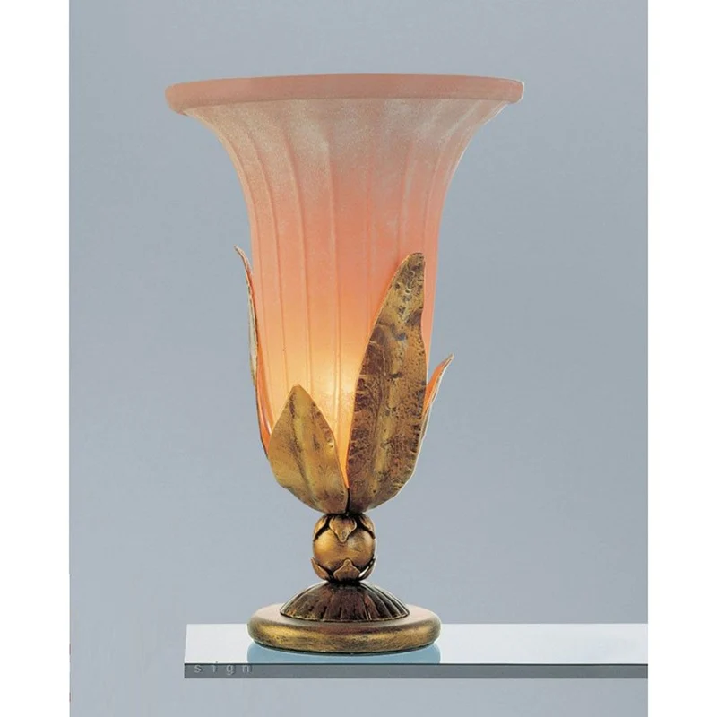 Cheope Tischleuchte Gold-antik Ø 37cm