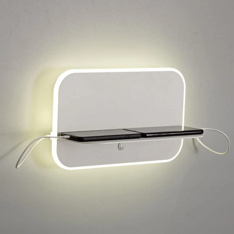 Lanzarote LED-Wandleuchte mit 2 USB Anschlüssen