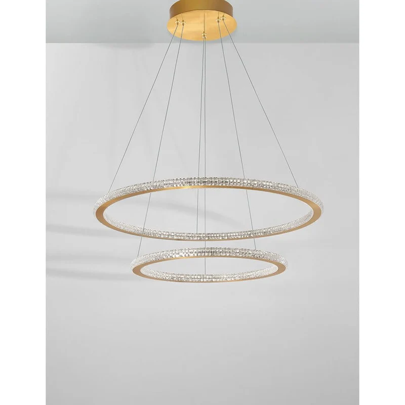 Nova Luce Cilion LED Hängeleuchte Messing, Gold