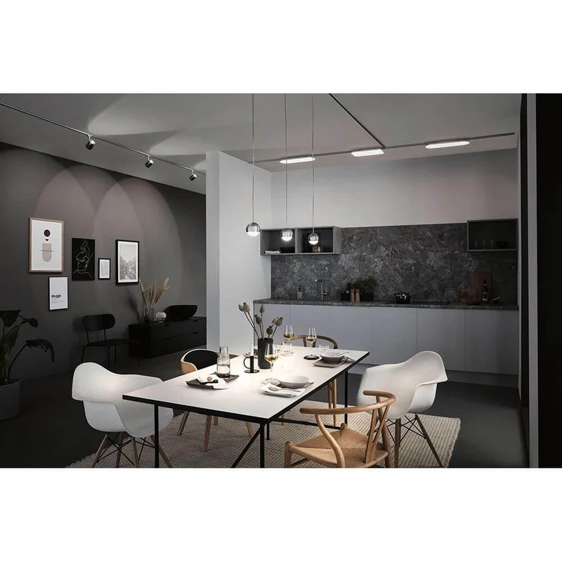 U-Rail LED Schienenspot Oculus Einzelspot Dimmbar Chrom-Matt