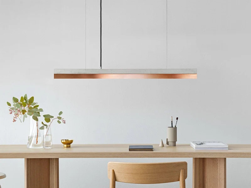 Gantlights C2 LED-Hängelampe 92cm dimmbar Beton