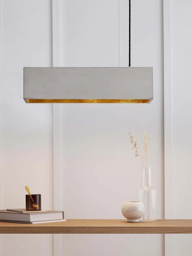 Gantlights B4 LED-Pendelleuchte Beton 56cm dimmbar