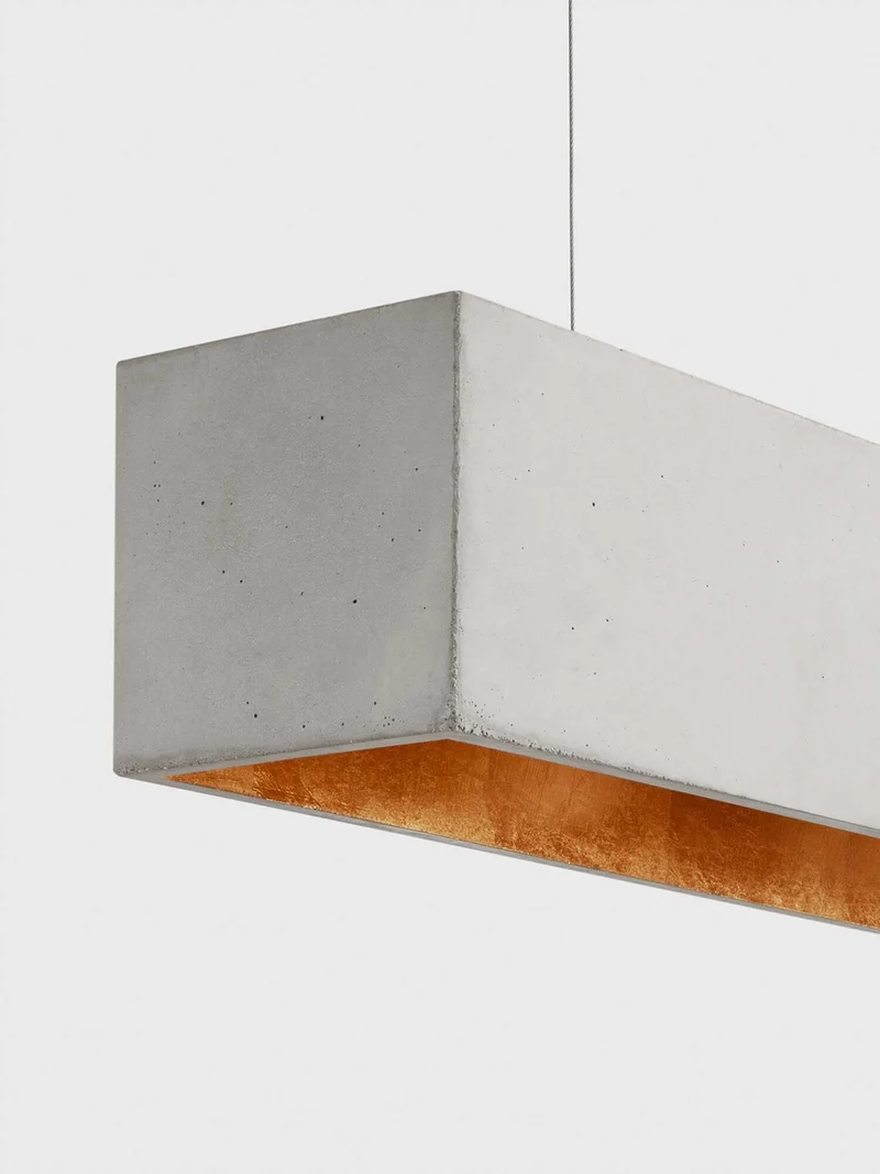 Gantlights B4 LED-Pendelleuchte Beton 56cm dimmbar