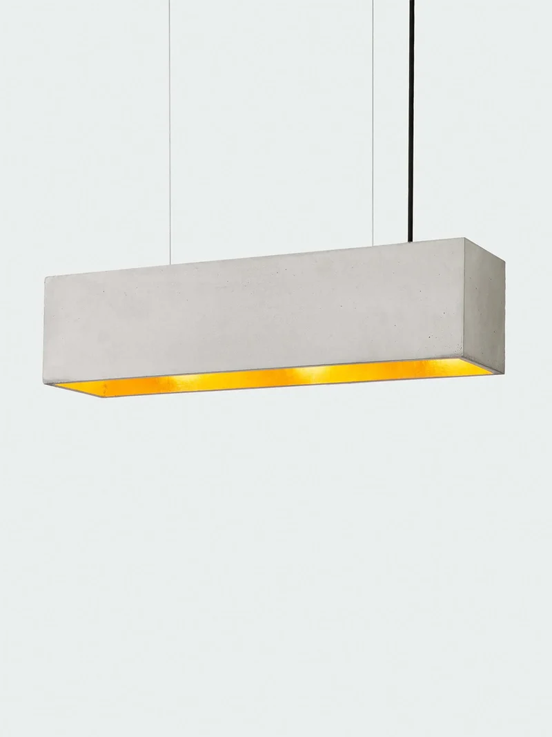 Gantlights B4 LED-Pendelleuchte Beton 56cm dimmbar