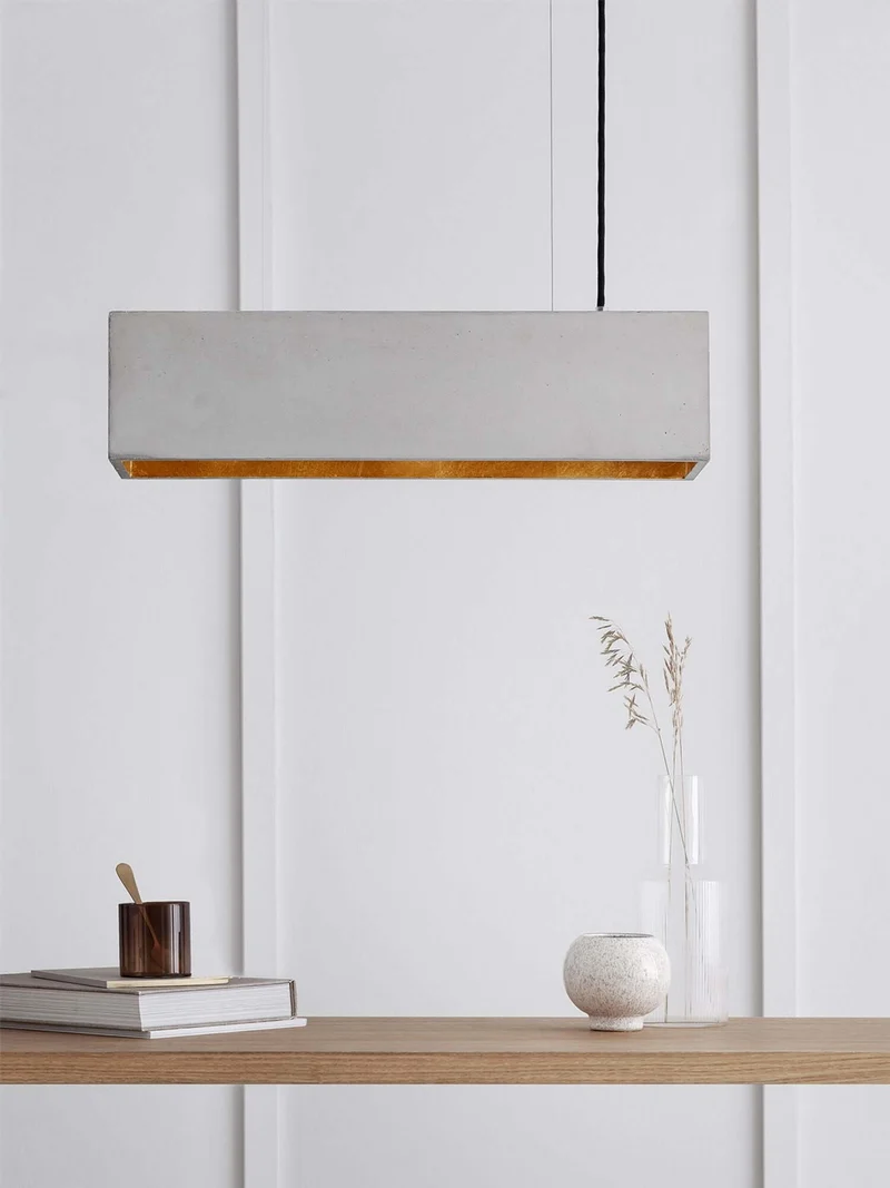 Gantlights B4 LED-Pendelleuchte Beton 56cm dimmbar